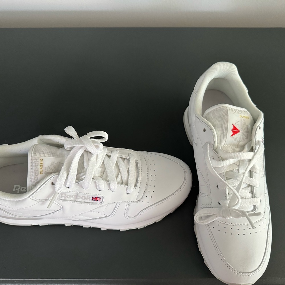 NEW (NWT) Women’s size 10 Reebox Classics sneakers, never.